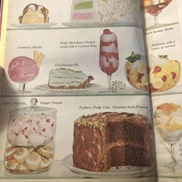 Better Homes & Gardens Dessert Cookbook Meredith Press 1968 Vintage Great Photos - Picture 4 of 8